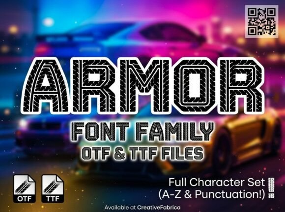 Armor: The Tough-and-Tactical Typeface for Bold Brands