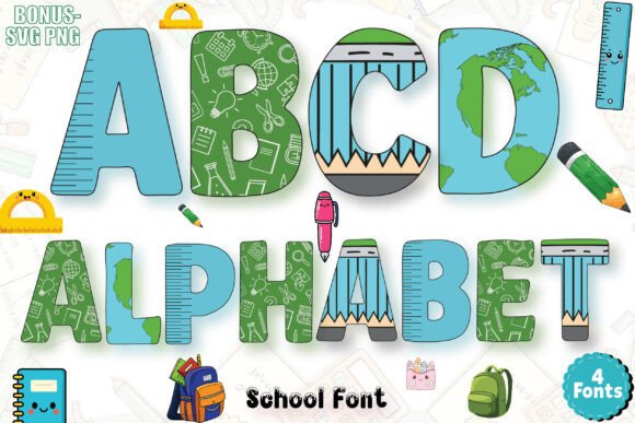 Bring Hand-Drawn Whimsy to Your Projects with School Doodle