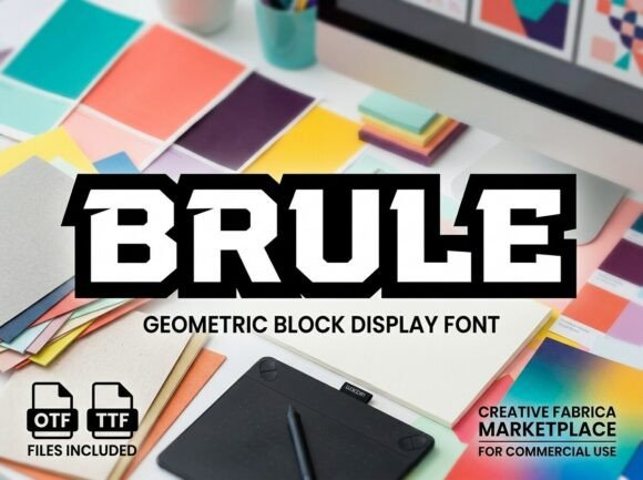 Brule: Command Attention with Mighty Mechanical Typography