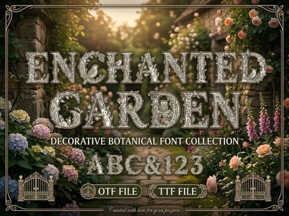 Designing with Nature: The Enchanted Garden Monogram Style