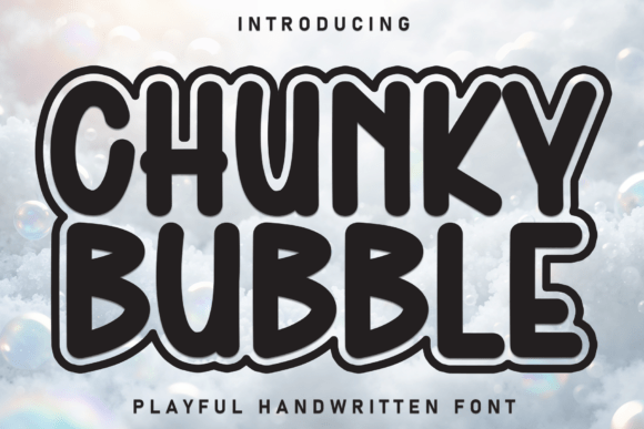 Discover the Playful Allure of Chunky Bubble Typography