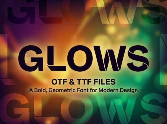 Glows: A Bold Typeface for Projects That Demand a Second Look