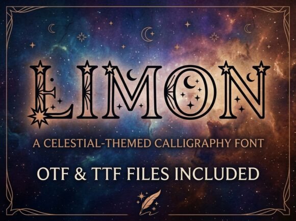Limon: Where Celestial Motifs Meet Serif Sophistication