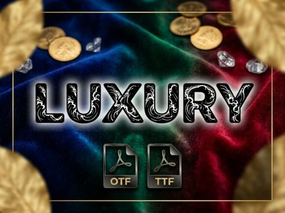 Luxury Font: Where Bold Artistry Meets High-Impact Design