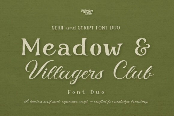 Meadow & Villager Club Duo: A Font Pairing with Soul