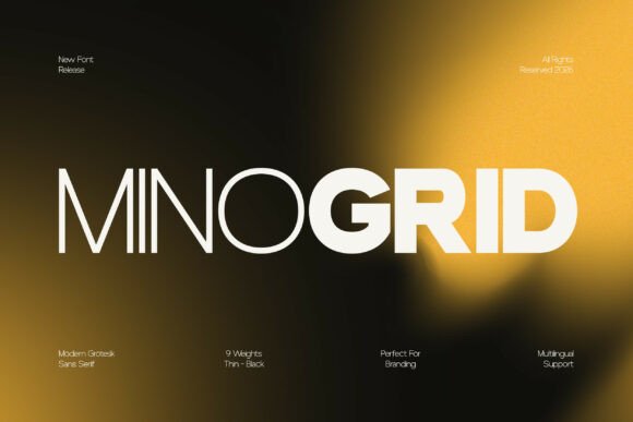 Minogrid: A Modern Grotesk Sans Serif for Every Project