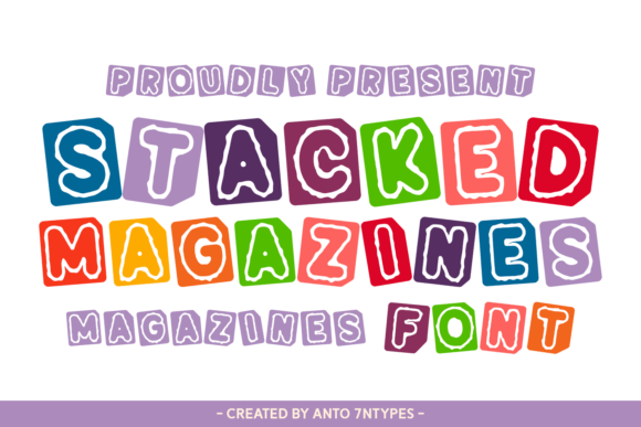 Stacked Magazines: A Typeface That Captures Vintage Collage Charm