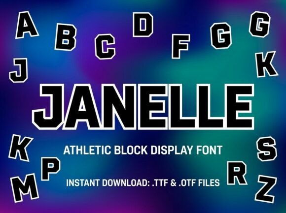 Step Onto the Field with Janelle: A Typeface Built for Victory